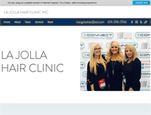 Tablet Screenshot of lajollahairclinicsd.com